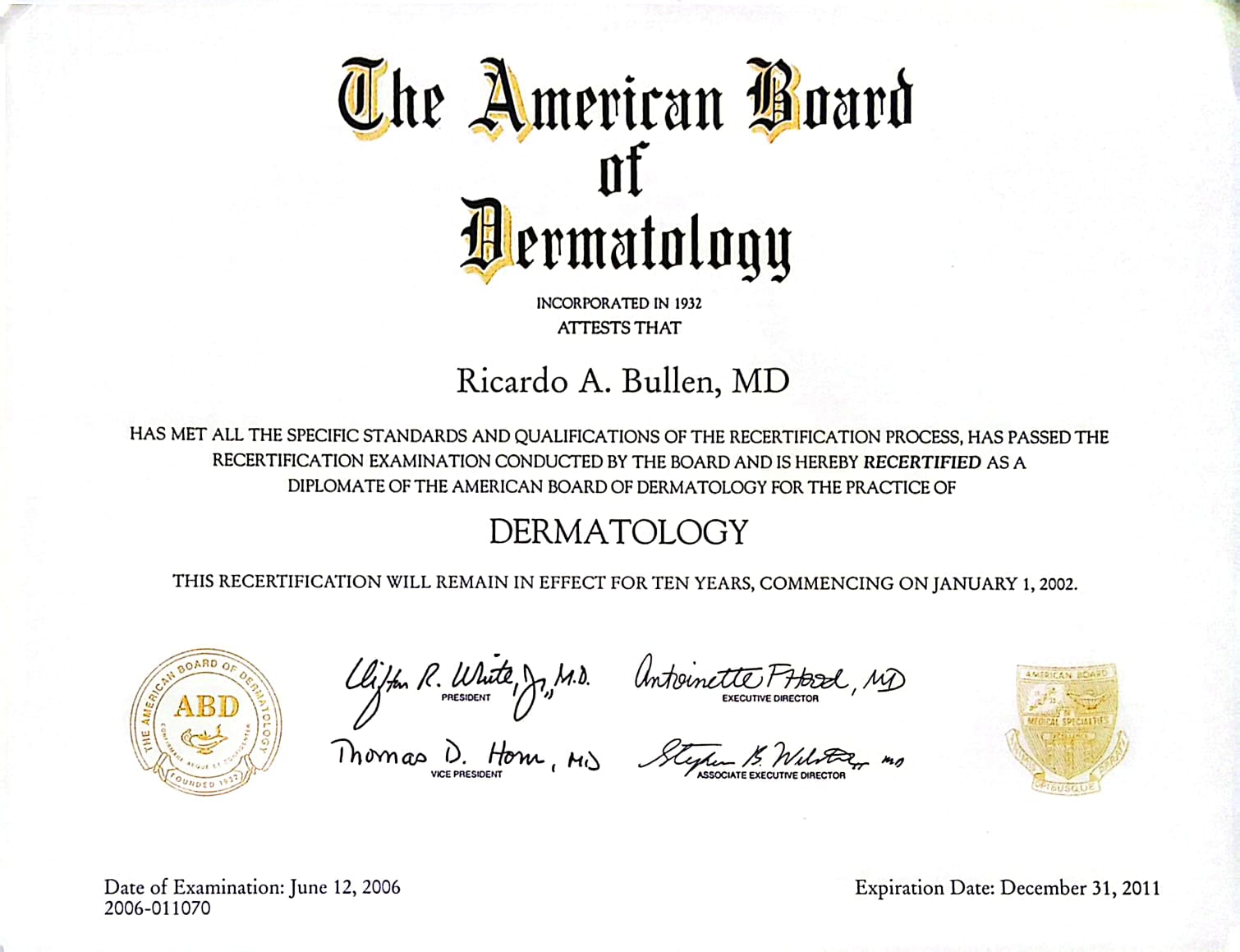 Certificate 15