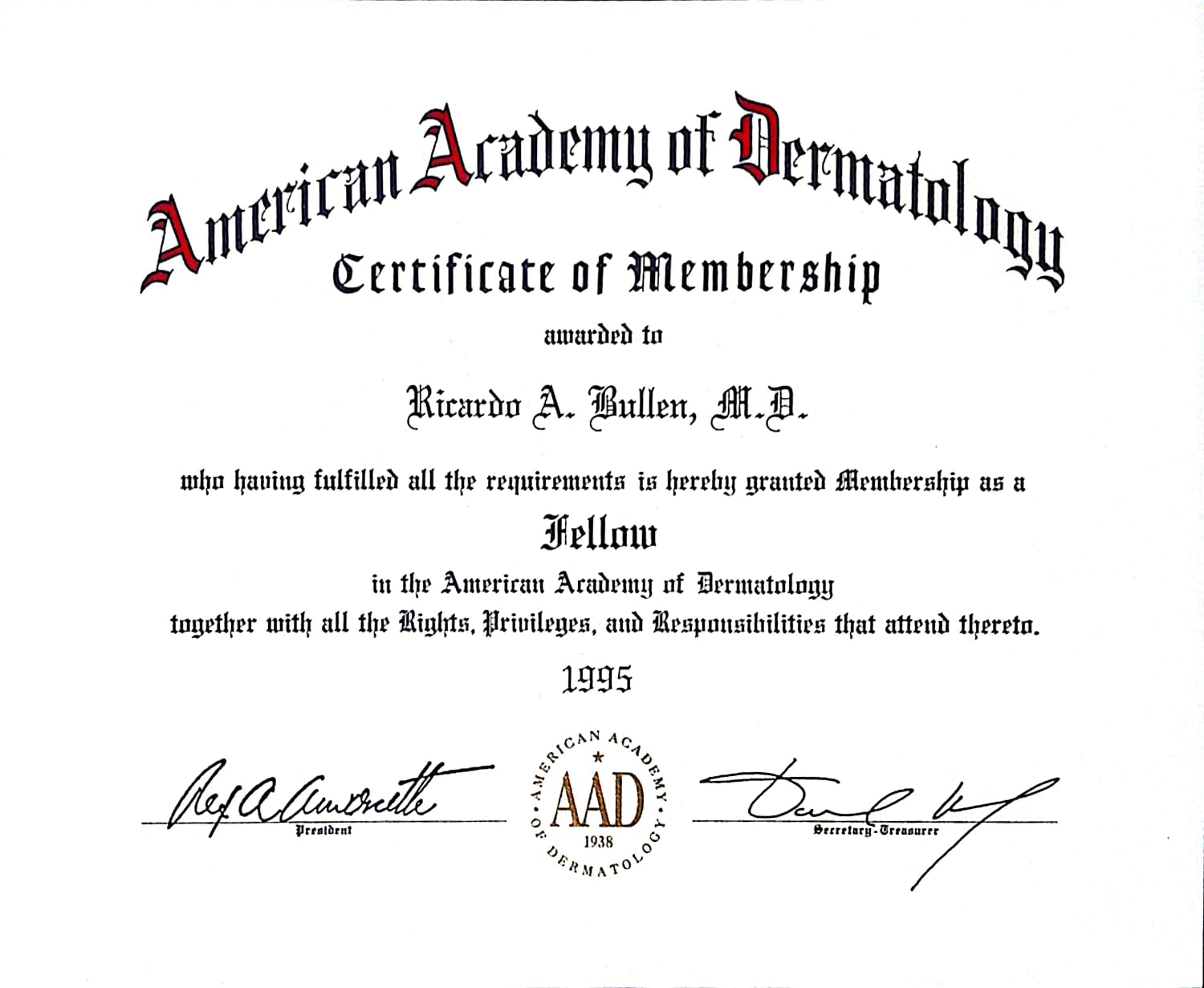 Certificate 19