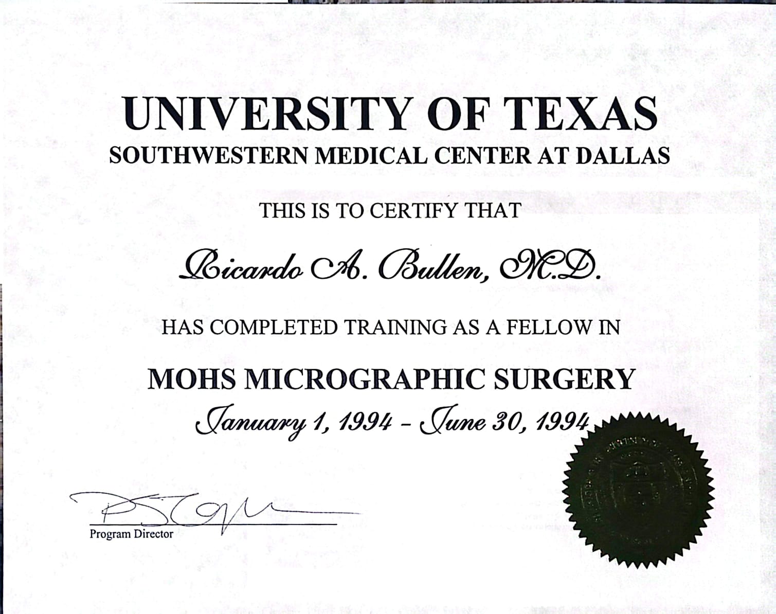 Certificate 22